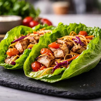 Chick fil a grilled chicken lettuce wrap