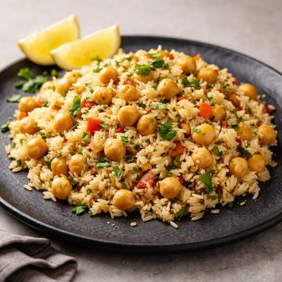 Chick pea rice