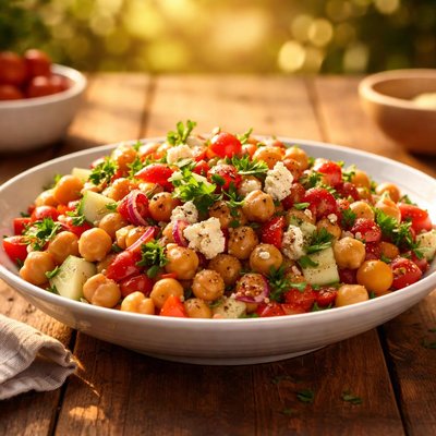 Chick pea salad summer fresh