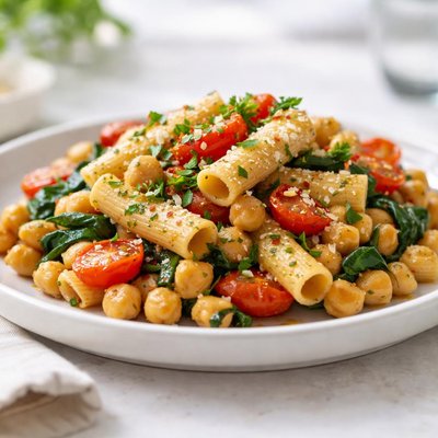 Chick peas pasta