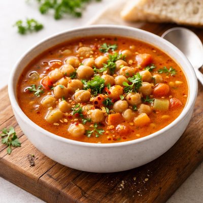 Chick peas soup