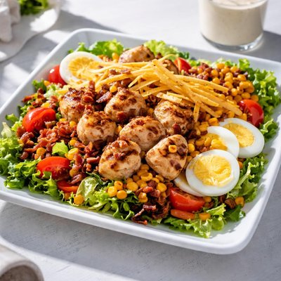 Chicke fil a cobb salad grilled nuggets