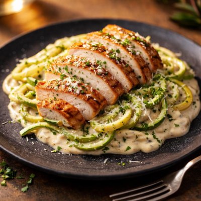 Chicken alfredo keto