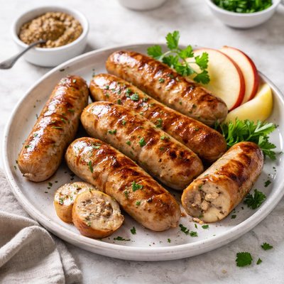 Chicken and apple sausage