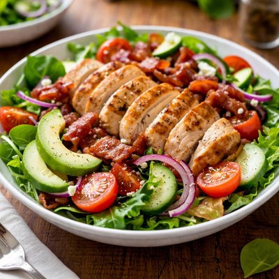 Chicken and bacon salad