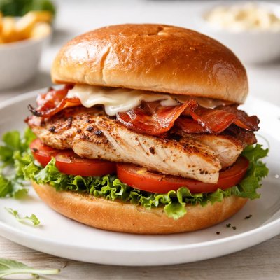 Chicken and bacon sandwich
