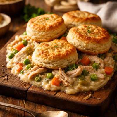 Chicken and biscuits