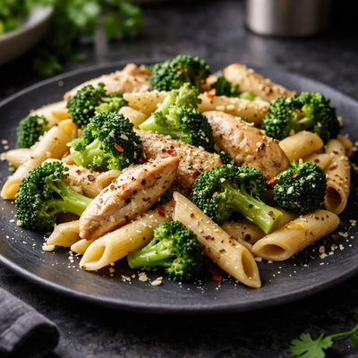Chicken and broccli penne