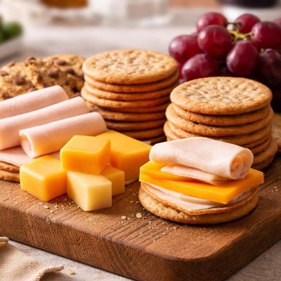 Chicken and cheese crackers lunchable