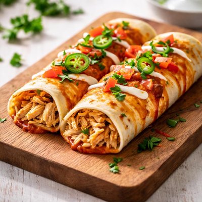 Chicken and cheese enclilada