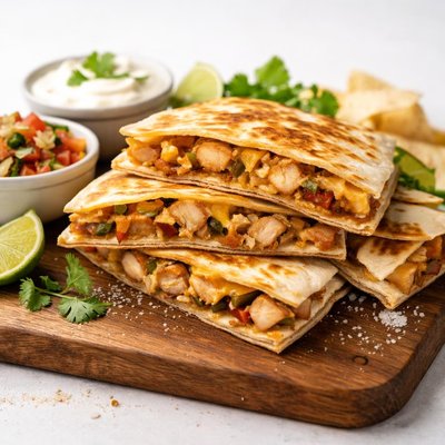 Chicken and cheese quesedilla