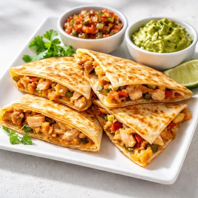 Chicken and cheese quesidilla