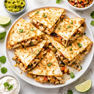 Chicken and cheese quisidilla