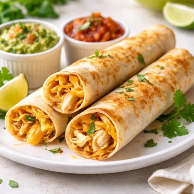 Chicken and cheese taquito