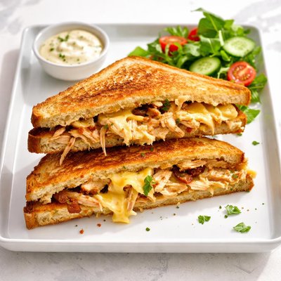 Chicken and cheese toastie