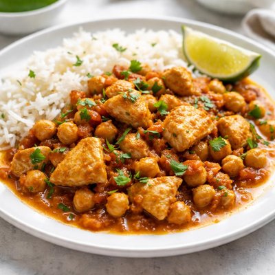 Chicken and chickpea curry