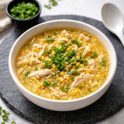 Chicken and corn egg drop soup