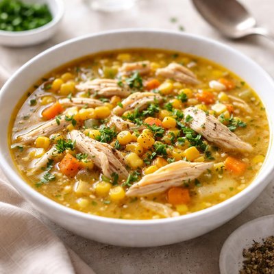 Chicken and corn soup