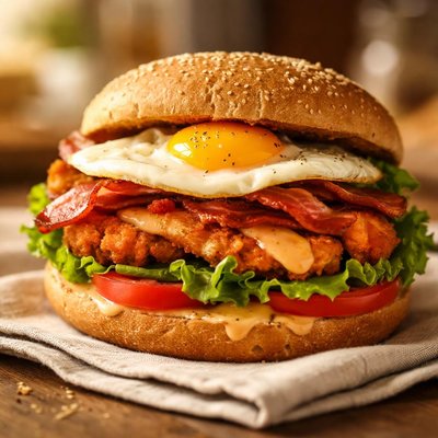 Chicken and egg sandwich