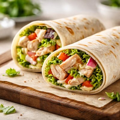 Chicken and mayo wrap