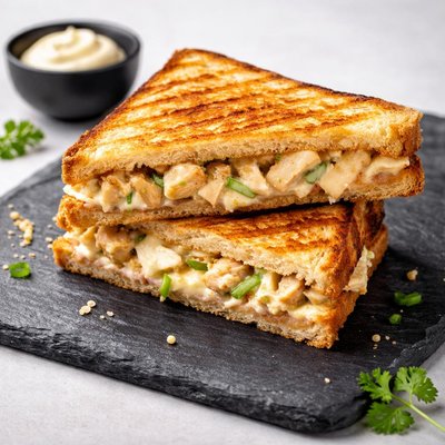 Chicken and mayonnaise toastie