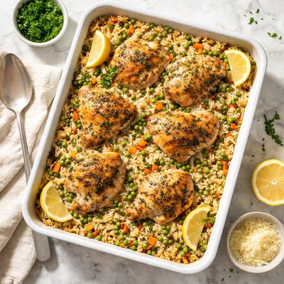 Chicken and rice bake