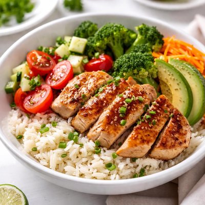 Chicken and rice bowl