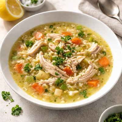 Chicken and rice soup