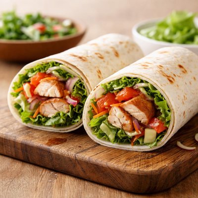 Chicken and slad roll