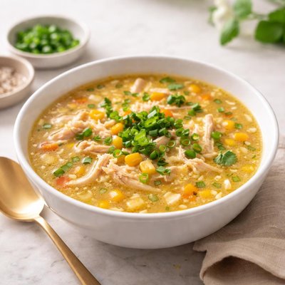 Chicken and sweat corn soup