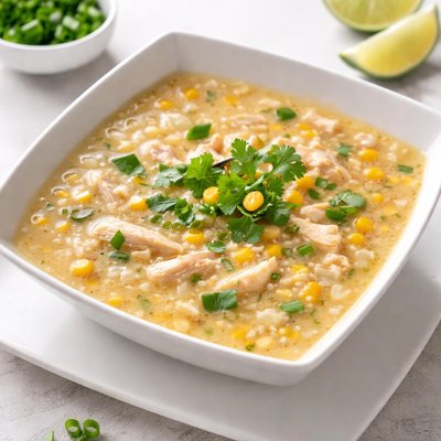 Chicken and sweet corn soup