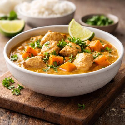 Chicken and sweet potato curry