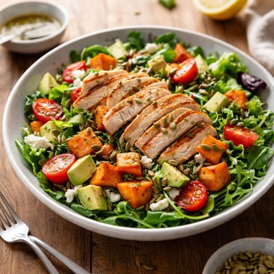 Chicken and sweet potato salad