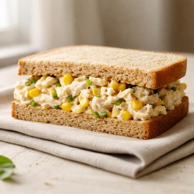 Chicken and sweetcorn sandwich