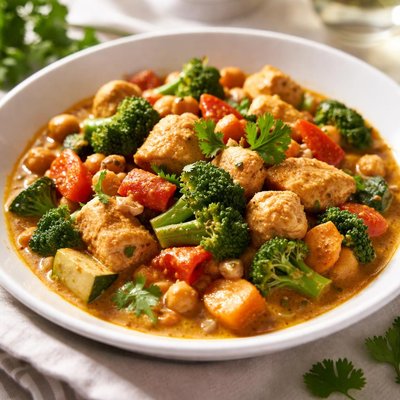 Chicken and vegetable curry