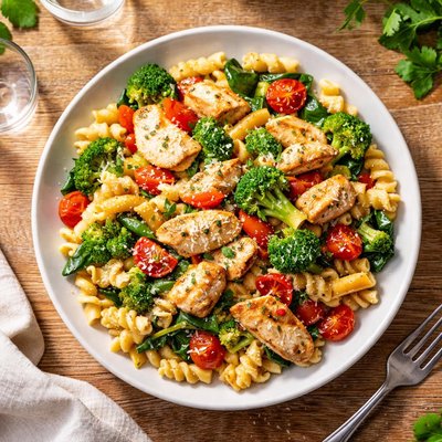 Chicken and vegetable pasta
