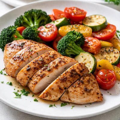 Chicken and vegetables