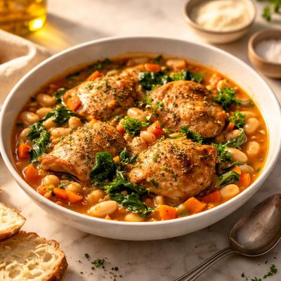 Chicken and white bean stew