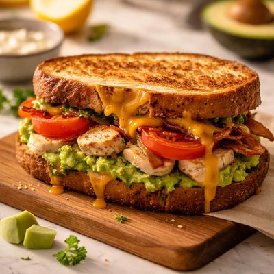 Chicken avocado melt