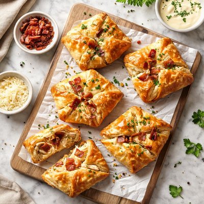 Chicken bacon cheese pastry