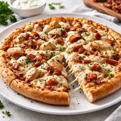 Chicken bacon ranch pizza