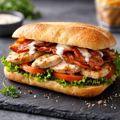 Chicken bacon ranch sandwich