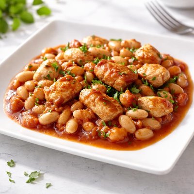 Chicken baked beans
