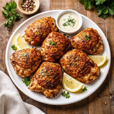 Chicken baked crispy