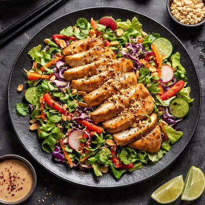 Chicken bang bang salad