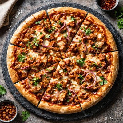 Chicken barbecue pizza