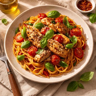 Chicken basel and tomato pasta tesco