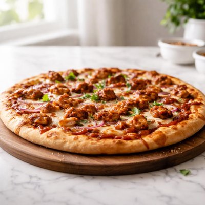 Chicken bbq pizza