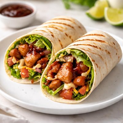 Chicken bbq wrap