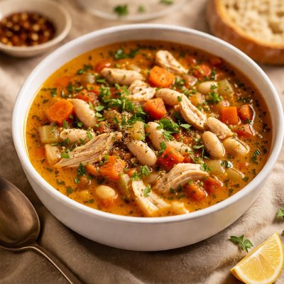 Chicken bean soup